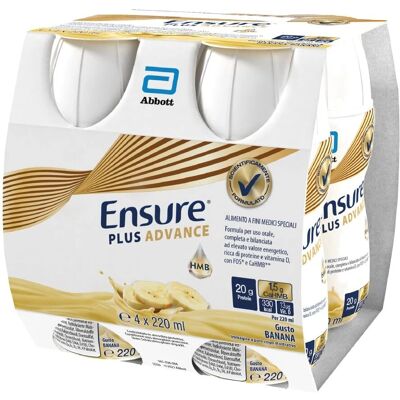 Abbott Ensure Plus Advance Banana - Alimento medico specializzato Abbott Ensure Plus Advance Banana - Alimento medico specializzato