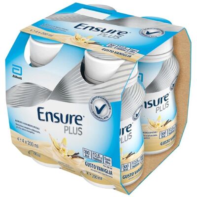 Abbott Ensure Plus Vaniglia 4x200ml Alimento Medico Ipercalorico Abbott Ensure Plus Vaniglia 4x200ml Alimento Medico Ipercalorico