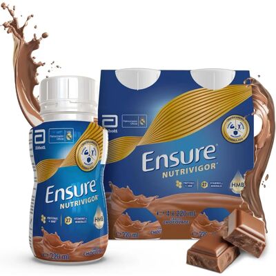Ensure Nutrivigor Schokoladengetränk - 4x220ml - Protein & Vitamine Ensure Nutrivigor Schokoladengetränk - 4x220ml - Protein & Vitamine