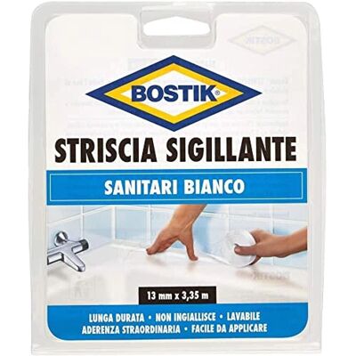 Bostik - Model 6303111 - Biała taśma uszczelniająca - Taśma uszczelniająca do łazienek i kuchni Bostik - Model 6303111 - Biała taśma uszczelniająca - Taśma uszczelniająca do łazienek i kuchni