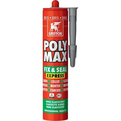 GRIFFON Poly Max Fix 1Seal Express Gris - Colle mastic GRIFFON Poly Max Fix 1Seal Express Gris - Colle mastic