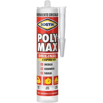 Sérum d'Adhésif Transparent Poly Max - Bostik - Publicité Sérum d'Adhésif Transparent Poly Max - Bostik - Publicité
