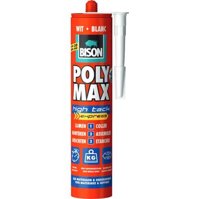 Bison Poly Max High Tack Express 425 g - Montagelijm & Afdichtmiddel Bison Poly Max High Tack Express 425 g - Montagelijm & Afdichtmiddel