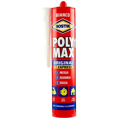 Colla e sigillante Bostik Polymax - 425 G, Bianco, Universale Colla e sigillante Bostik Polymax - 425 G, Bianco, Universale
