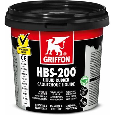 Griffon Vloeibaar Rubber HBS-200 - 1L - Waterdichte Sealer Griffon Vloeibaar Rubber HBS-200 - 1L - Waterdichte Sealer