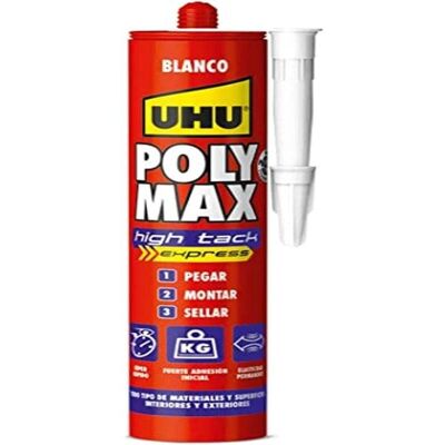 UHU Poly Max High Tack Express Blanco 440 g - Sellador/Adhesivo UHU Poly Max High Tack Express Blanco 440 g - Sellador/Adhesivo