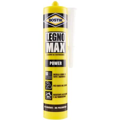Bostik Colla Impermeabile Legno Max - Colla da Costruzione - 380g Bostik Colla Impermeabile Legno Max - Colla da Costruzione - 380g