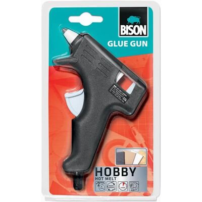 Bison - Lijmpistool Hobby - 20 W - Noir - Glue Gun - Publicité Bison - Lijmpistool Hobby - 20 W - Noir - Glue Gun - Publicité