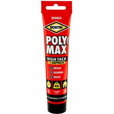 Colla e sigillante universale Bostik Poymax High Tack - 165g Colla e sigillante universale Bostik Poymax High Tack - 165g