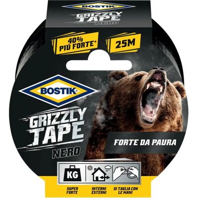 Bostik Grizzly Tape - Black - Waterproof, Extreme Durability - 25 Meters Bostik Grizzly Tape - Black - Waterproof, Extreme Durability - 25 Meters