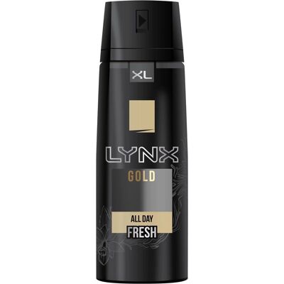 Lynx 6pk XL Gold All Day Fresh Body Spray Deodorant - 6 x 200ml Lynx 6pk XL Gold All Day Fresh Body Spray Deodorant - 6 x 200ml