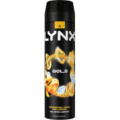 Lynx Gold Bodyspray 48 hour 6 x 200ml Lynx Gold Bodyspray 48 hour 6 x 200ml