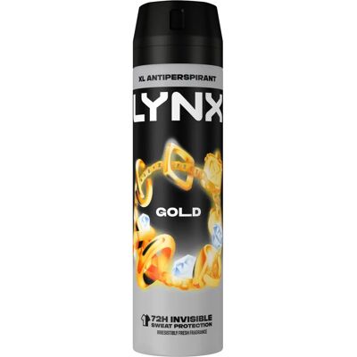 Lynx XL Gold Anti White Marks Anti-Perspirant Deodorant Spray - Deodorant Spray Lynx XL Gold Anti White Marks Anti-Perspirant Deodorant Spray - Deodorant Spray