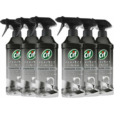 CIF Finition Parfaite Spray pour Acier Inoxydable - Spray de nettoyage pour acier inoxydable, 435ml, Marron - Publicité CIF Finition Parfaite Spray pour Acier Inoxydable - Spray de nettoyage pour acier inoxydable, 435ml, Marron - Publicité