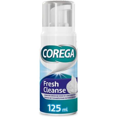 Mousse nettoyante pour prothèses Corega - Microbulles - Publicité Mousse nettoyante pour prothèses Corega - Microbulles - Publicité