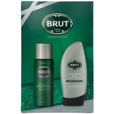 Brut Deodorant & Shower Gel Gift Set - Fresh & Classic Brut Deodorant & Shower Gel Gift Set - Fresh & Classic