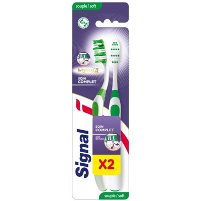 Signal - Pack de 2 Brosses à Dents Soft Complete Care - Publicité Signal - Pack de 2 Brosses à Dents Soft Complete Care - Publicité