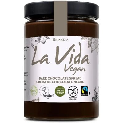 Creme de chocolate negro vegano e orgânico - La Vida Vegan 270 g Creme de chocolate negro vegano e orgânico - La Vida Vegan 270 g