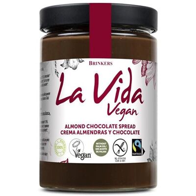 La Vida Vegan Crema de Chocolate y Almendras Vegana - 600 g La Vida Vegan Crema de Chocolate y Almendras Vegana - 600 g