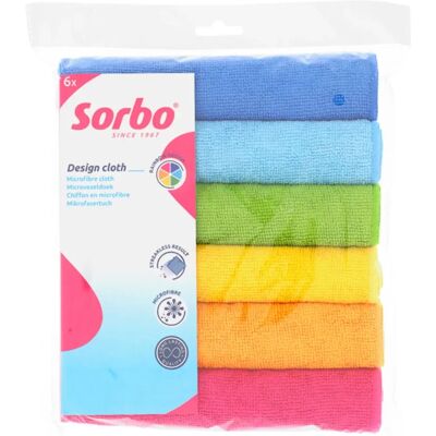 Sorbo Rainbow Microfibre Cloths - Microfibre Cloths Sorbo Rainbow Microfibre Cloths - Microfibre Cloths