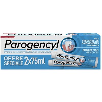 Dentifrice Parogencyl prévention gencives 2 x 75ml - Publicité Dentifrice Parogencyl prévention gencives 2 x 75ml - Publicité