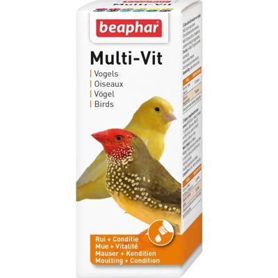 Beaphar Multi-Vitamine Oiseaux - 50 ml - Soutient la santé des oiseaux - Publicité Beaphar Multi-Vitamine Oiseaux - 50 ml - Soutient la santé des oiseaux - Publicité