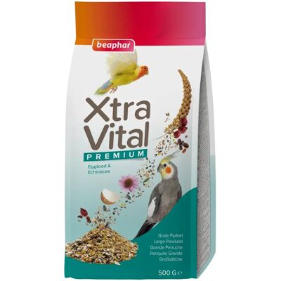 Cibo per parrocchetti Beaphar XtraVital - Uccelli Grande - 500g Cibo per parrocchetti Beaphar XtraVital - Uccelli Grande - 500g