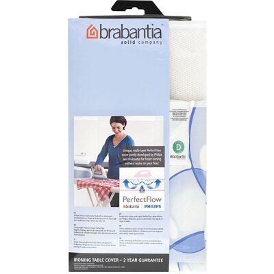 Brabantia 101465 Copertura per tavolo da stiro in cotone blu - Copertura da stiro Brabantia 101465 Copertura per tavolo da stiro in cotone blu - Copertura da stiro