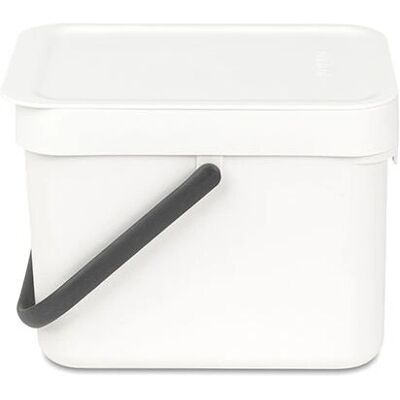 Brabantia 109706 Mülleimer 6 L Rechteckig Weiß - Mülleimer Brabantia 109706 Mülleimer 6 L Rechteckig Weiß - Mülleimer