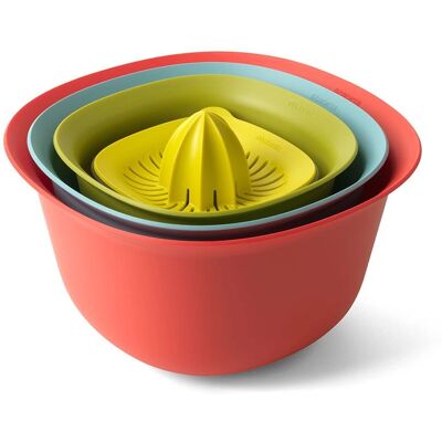Ensemble de bols de cuisine Tasty Colours de Brabantia - Gain de place - Publicité Ensemble de bols de cuisine Tasty Colours de Brabantia - Gain de place - Publicité