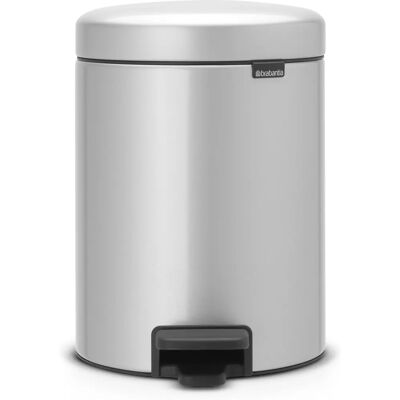 Brabantia NewIcon Pedal Bin - 5L - Metallic Grey Brabantia NewIcon Pedal Bin - 5L - Metallic Grey