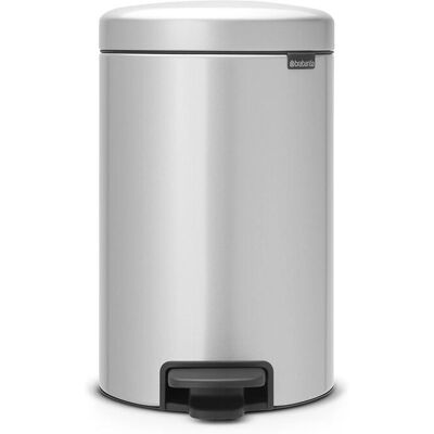 Brabantia NewIcon Poubelle à Pédale - 12L Gris Métallisé - Publicité Brabantia NewIcon Poubelle à Pédale - 12L Gris Métallisé - Publicité