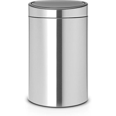 Papelera de esquina Brabantia 40L - Aço inoxidável Papelera de esquina Brabantia 40L - Aço inoxidável