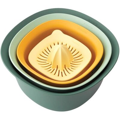 Brabantia Tasty+ Ensemble de Cuisine Empilable - Mélange & Jus - Publicité Brabantia Tasty+ Ensemble de Cuisine Empilable - Mélange & Jus - Publicité