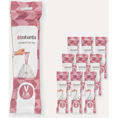 Brabantia 137686 White Trash Bag 2-3L - Trash Bag Brabantia 137686 White Trash Bag 2-3L - Trash Bag