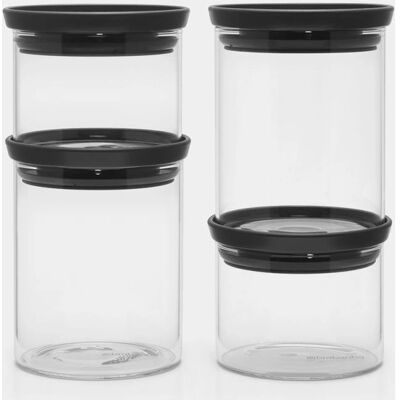 Brabantia 217463 Stapelbara glasburkar - Köksförvaring Brabantia 217463 Stapelbara glasburkar - Köksförvaring