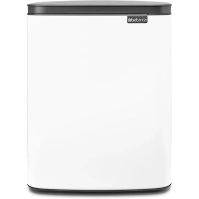 Brabantia Witte 12L Prullenbak - Zachte Sluiting Deksel, Verwijderbare Binnenemmer Brabantia Witte 12L Prullenbak - Zachte Sluiting Deksel, Verwijderbare Binnenemmer