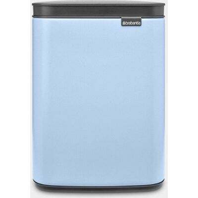 Brabantia Abfalleimer 4L - Rechteckig Stahl Schwarz/Blau - Mülleimer Brabantia Abfalleimer 4L - Rechteckig Stahl Schwarz/Blau - Mülleimer