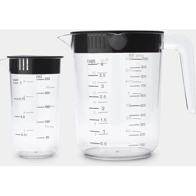 Brabantia 229480 Ensemble de Mesures - 1,25L, 250ml, Plastique - Publicité Brabantia 229480 Ensemble de Mesures - 1,25L, 250ml, Plastique - Publicité