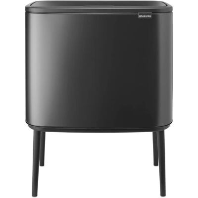 Brabantia Touch Bin Confident Grey - 11 + 23L Waste Separation Brabantia Touch Bin Confident Grey - 11 + 23L Waste Separation