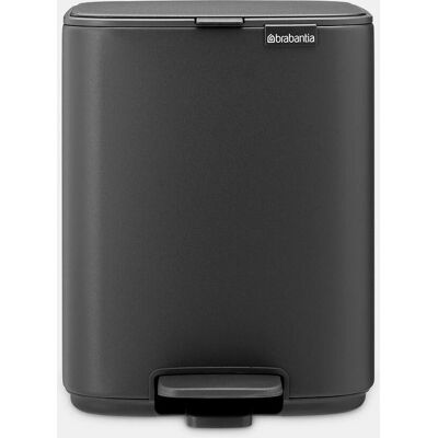 Brabantia Bo 7L Steel Grey Pedal Bin - Pedal Bin Brabantia Bo 7L Steel Grey Pedal Bin - Pedal Bin