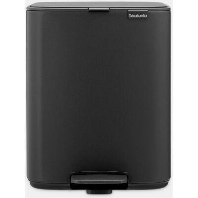 Brabantia Bo Pedal Bin 12 L Stahl Grau - Mülleimer Brabantia Bo Pedal Bin 12 L Stahl Grau - Mülleimer