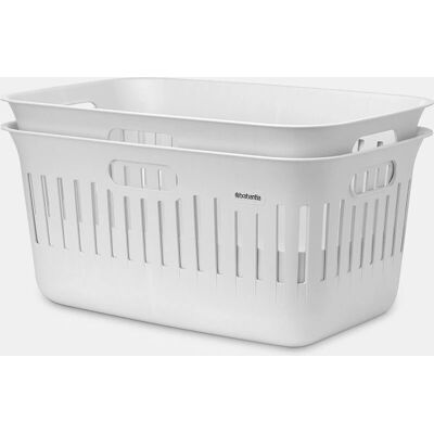 Brabantia - Collect-It - 2x40L - Weiß - Laundry Basket Brabantia - Collect-It - 2x40L - Weiß - Laundry Basket