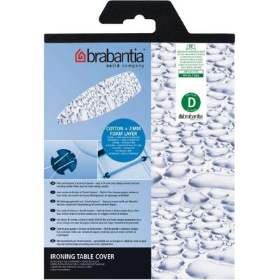 Funda de tabla de planchar Brabantia con Espuma - 135x45cm - Extra Grande - Blanco, Azul Funda de tabla de planchar Brabantia con Espuma - 135x45cm - Extra Grande - Blanco, Azul