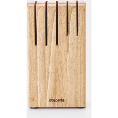 Suport de cuțite Brabantia - Lemn, Natural, Pentru 5 cuțite - Suport Suport de cuțite Brabantia - Lemn, Natural, Pentru 5 cuțite - Suport