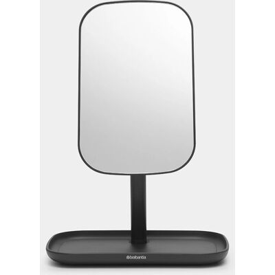 Brabantia Model 280702 Grey Adjustable Makeup Mirror with Storage Tray - Makeup Mirror Brabantia Model 280702 Grey Adjustable Makeup Mirror with Storage Tray - Makeup Mirror