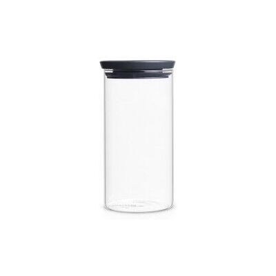 Brabantia 298264 Grijze Stapelbare Glazen Pot - Voedselopslag Brabantia 298264 Grijze Stapelbare Glazen Pot - Voedselopslag