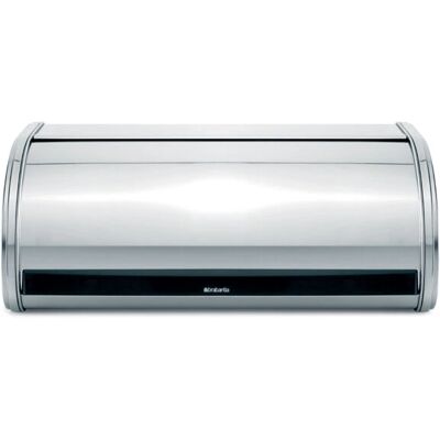 Brabantia Stainless Steel Bread Bin - Rectangular, Space Saving Brabantia Stainless Steel Bread Bin - Rectangular, Space Saving