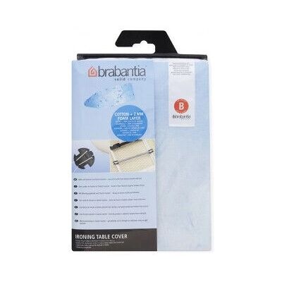 Brabantia 124x38 Katoen Schuim Blauw - Strijkplankhoes Brabantia 124x38 Katoen Schuim Blauw - Strijkplankhoes