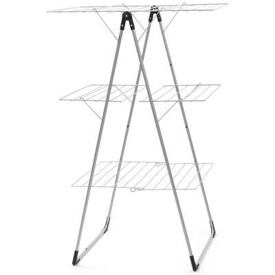 Brabantia 476648 Szárítókötél - Padlón álló, 23m, Fekete, Szürke Brabantia 476648 Szárítókötél - Padlón álló, 23m, Fekete, Szürke